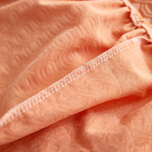 Growth Rings Jacquard Fleece Fabric Stretch Cushion Cover, Non-Slip Furniture Protector for Kids, Couch Cushion Covers