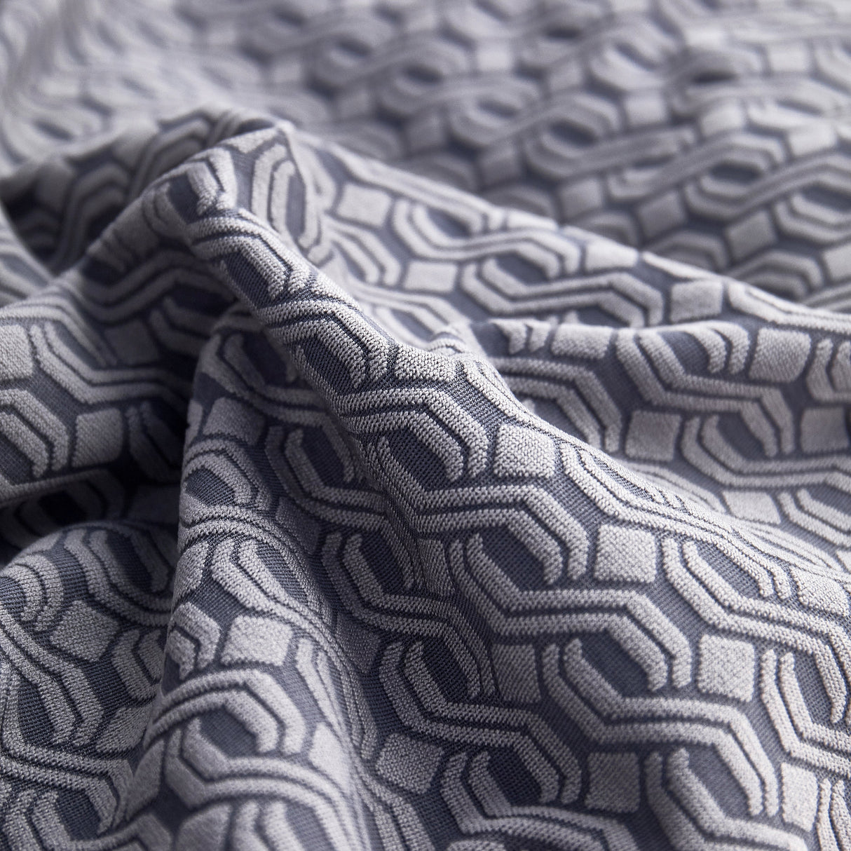 Growth Rings Jacquard Fleece Fabric Stretch Cushion Cover, Non-Slip Furniture Protector for Kids, Couch Cushion Covers