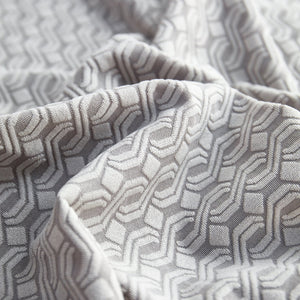 Growth Rings Jacquard Fleece Fabric Stretch Cushion Cover, Non-Slip Furniture Protector for Kids, Couch Cushion Covers