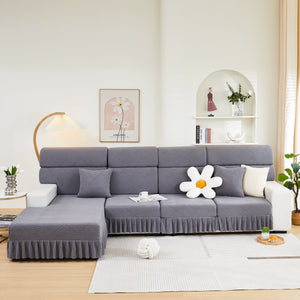 Stretch Sofa Covers for Couch Seats and Cushions, Suitable for 1/2/3/4/L Seater Sofas and Couches