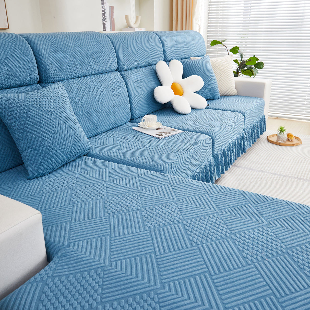 Stretch Sofa Covers for Couch Seats and Cushions, Suitable for 1/2/3/4/L Seater Sofas and Couches