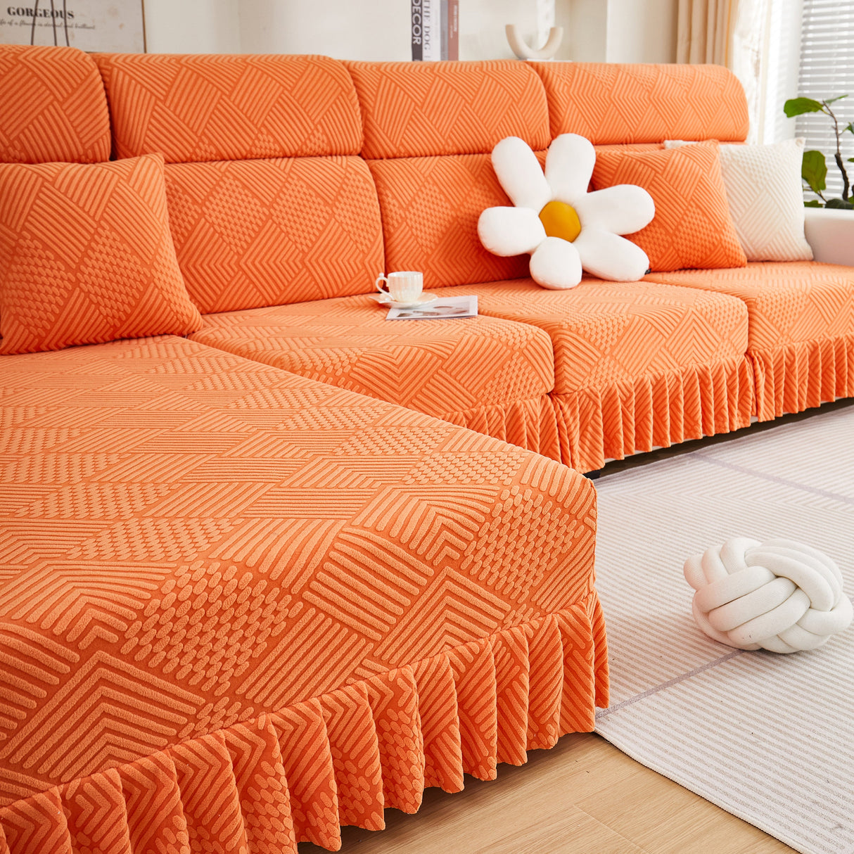 Stretch Sofa Covers for Couch Seats and Cushions, Suitable for 1/2/3/4/L Seater Sofas and Couches