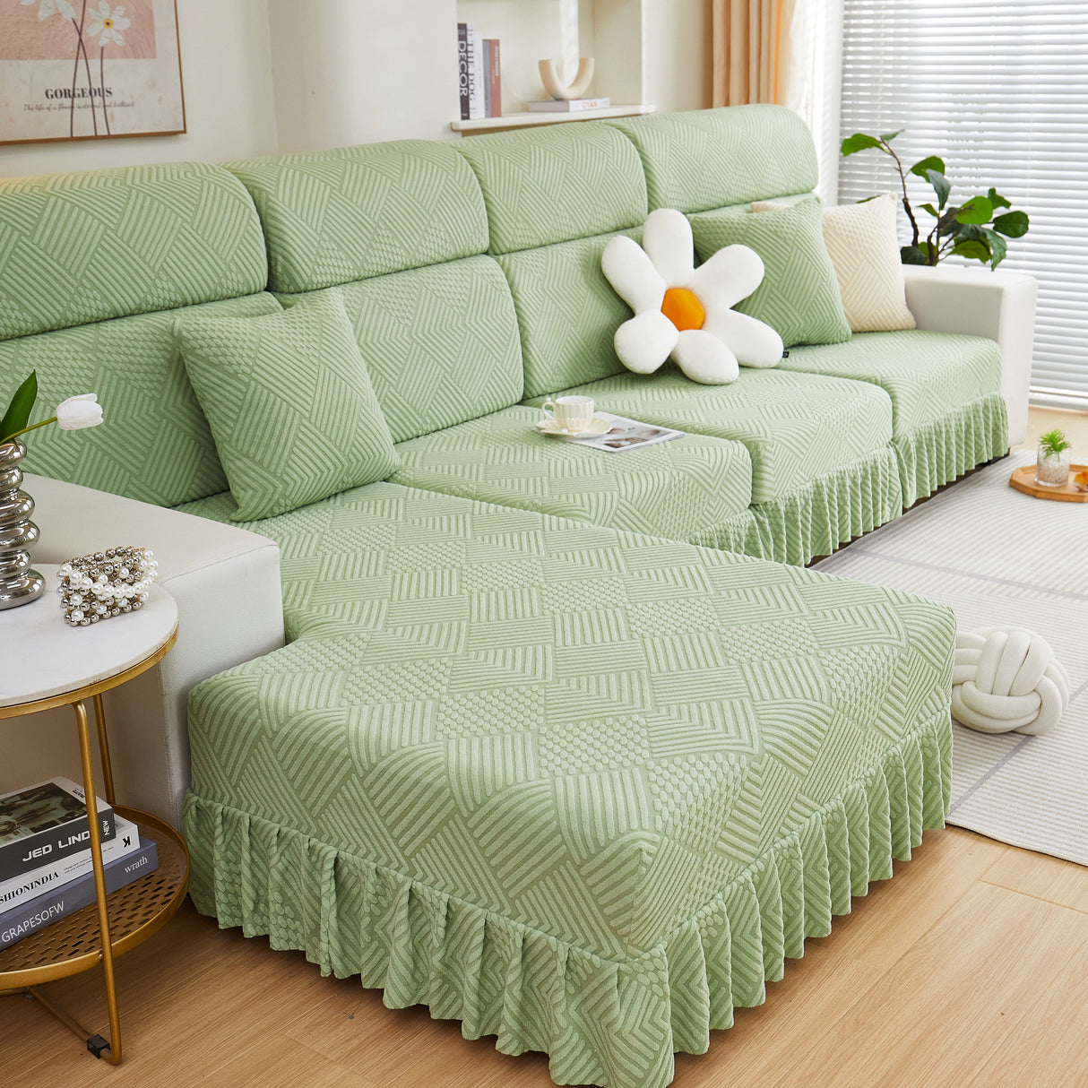 Stretch Sofa Covers for Couch Seats and Cushions, Suitable for 1/2/3/4/L Seater Sofas and Couches