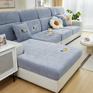 Super Stretch Seat Cushion/Couch Slipcover, Solid Couch Cushion Covers Washable Furniture Protector