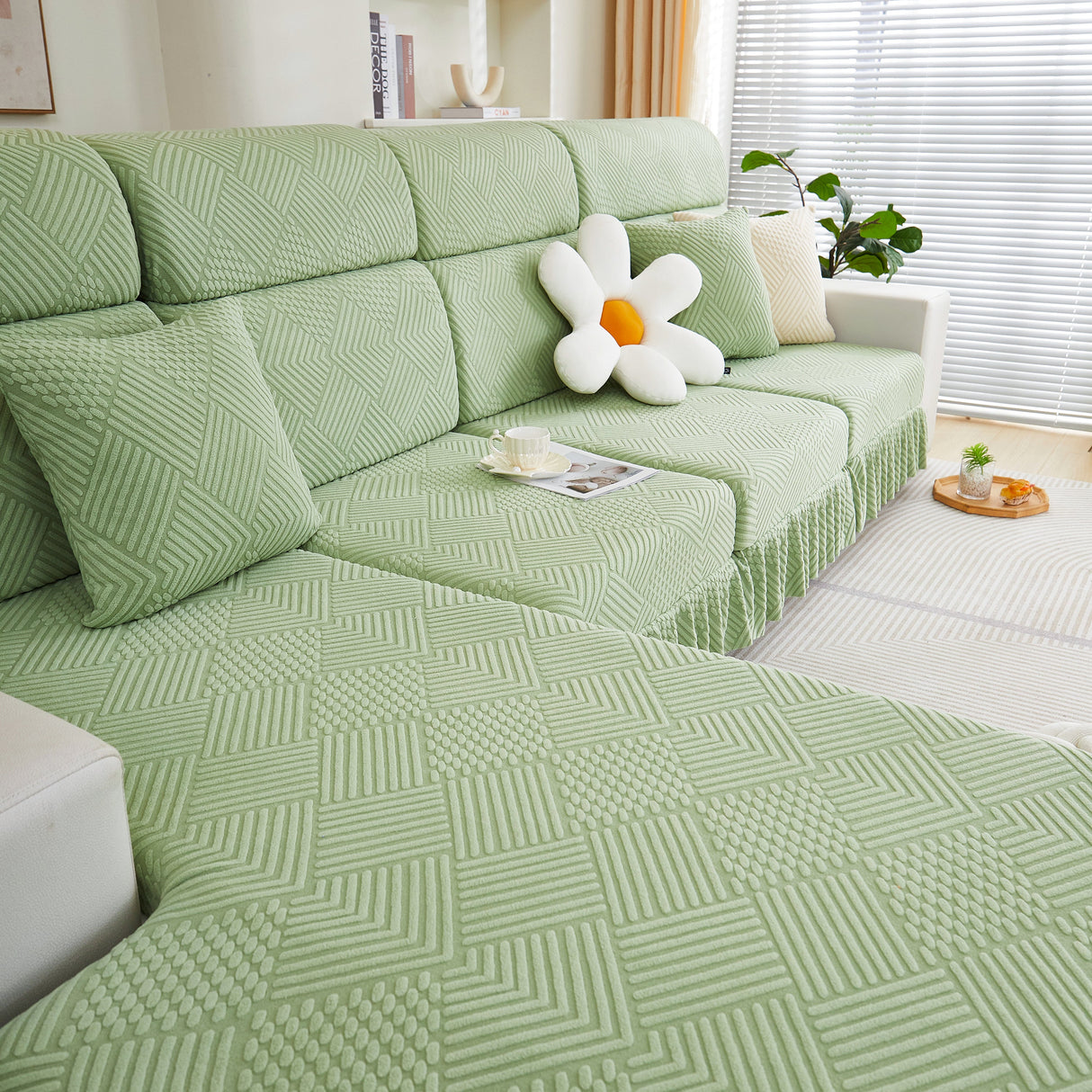 Stretch Sofa Covers for Couch Seats and Cushions, Suitable for 1/2/3/4/L Seater Sofas and Couches