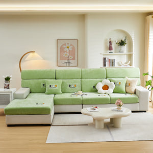 Super Stretch Seat Cushion/Couch Slipcover, Solid Couch Cushion Covers Washable Furniture Protector