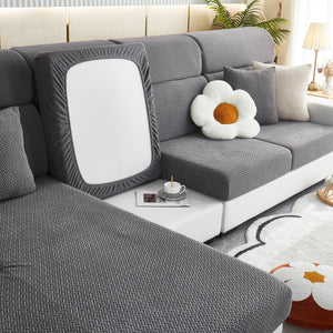 High Stretch Separate Cushion Covers Sofa Slipcover for L-Shaped Sectional Couch