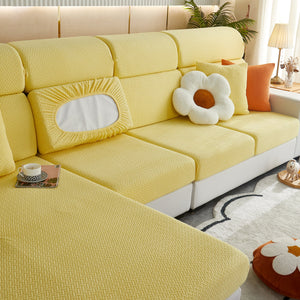High Stretch Separate Cushion Covers Sofa Slipcover for L-Shaped Sectional Couch