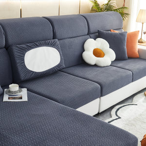 High Stretch Separate Cushion Covers Sofa Slipcover for L-Shaped Sectional Couch