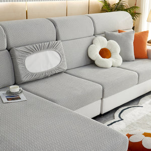 High Stretch Separate Cushion Covers Sofa Slipcover for L-Shaped Sectional Couch