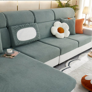 High Stretch Separate Cushion Covers Sofa Slipcover for L-Shaped Sectional Couch