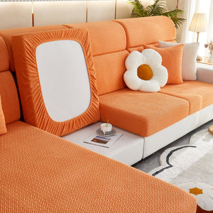High Stretch Separate Cushion Covers Sofa Slipcover for L-Shaped Sectional Couch