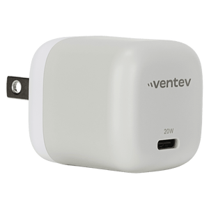 Ventev 20W ULTRAFAST USB C Universal Mini Wall Charger and USB C to Apple Lightning Cable by Ventev