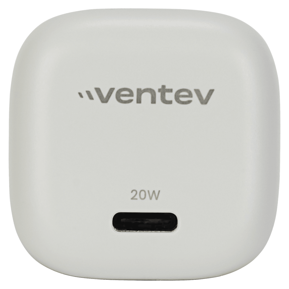 Ventev 20W ULTRAFAST USB C Universal Mini Wall Charger and USB C to Apple Lightning Cable by Ventev