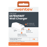 Ventev 27W Dual USB C and USB A Wall Charger by Ventev