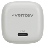 Ventev 30W ULTRAFAST USB C Universal GaN Mini Wall Charger and USB C to USB C Cable by Ventev