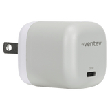 Ventev 30W ULTRAFAST USB C Universal GaN Mini Wall Charger White by Ventev