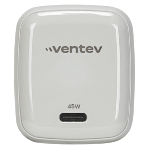 Ventev 45W USB-C GaN Mini Wall Charger w/ 5A USB-C to USB-C Cable by Ventev