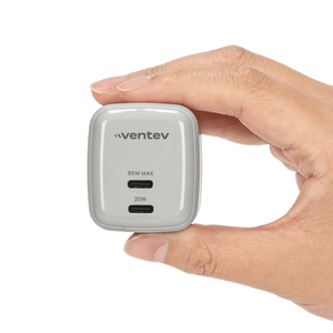 Ventev 65W Dual USB C GaN Mini Wall Charger by Ventev