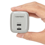 Ventev 65W ULTRAFAST USB C Universal Dual GaN Mini Wall Charger by Ventev
