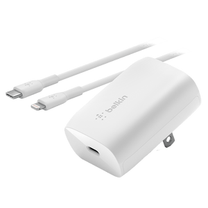 Belkin USB C PPS Wall Charger 30W with Type C to Lighting Cable 1m by Belkin