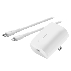 Belkin USB C PPS Wall Charger 20W with Type C to Lighting Cable 1m by Belkin
