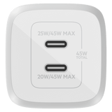 Belkin Dual Port USB C PD Wall Charger with PPS 45W by Belkin