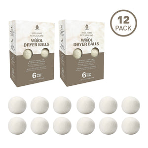 Pursonic 100% Pure New Zealand Wool Dryer Balls - 12 Pack by Pursonic