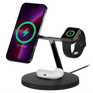 Belkin Boost Charge Pro 3 in 1 MagSafe Wireless Charging Stand 15W by Belkin