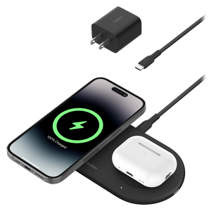 Belkin Boost Charge Pro 2 in 1 Magnetic Wireless Charging Pad with Qi2 15W by Belkin