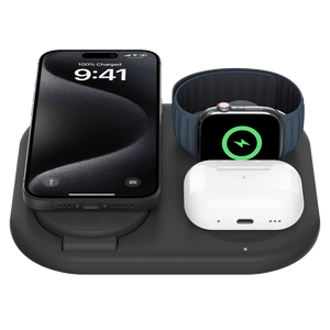 Belkin BoostCharge 3 in 1 Magnetic Foldable Wireless Charger with Qi2 15W by Belkin