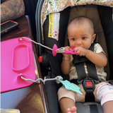 Busy Baby Mat with Toy Straps PINK