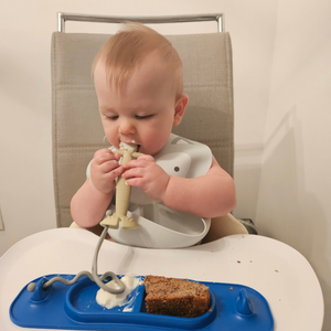 2-in-1 Teether & Training Spoon TAN