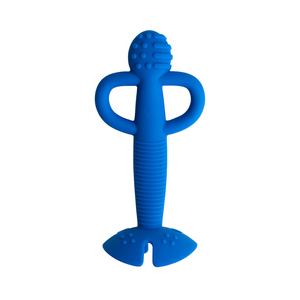 2-in-1 Teether & Training Spoon BLUE