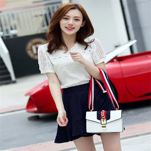 Small Square Bag with Ribbon and Wine God Design