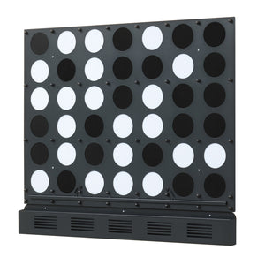 Wall-mounted Metal Connect-4 Game with Acrylic Discs-Black