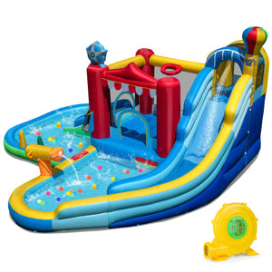 Inflatable Water Park Water Slide Wet Dry Combo Bounce House