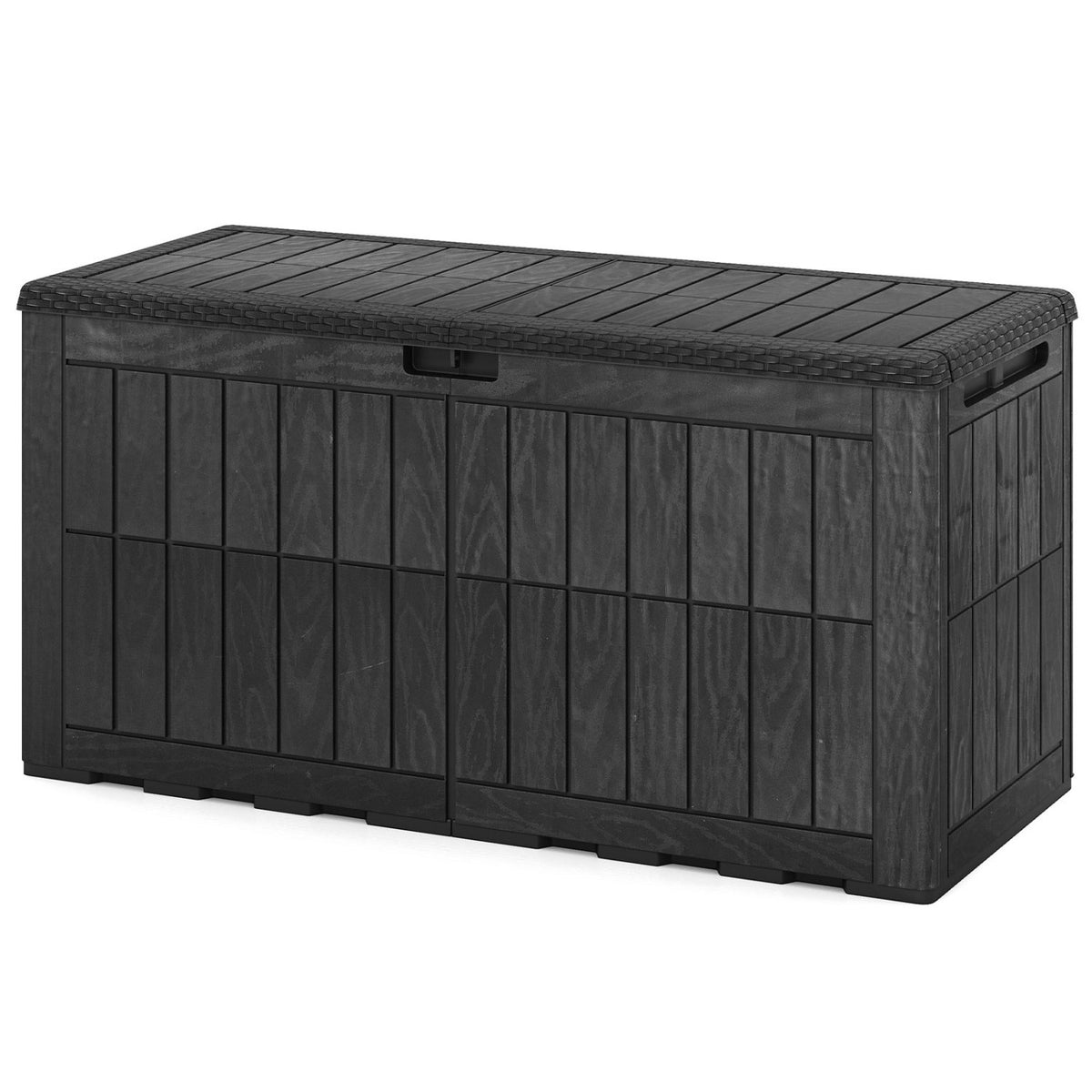 Waterproof Lockable Outdoor Deck Box for Tools Cushions Pool-Black
