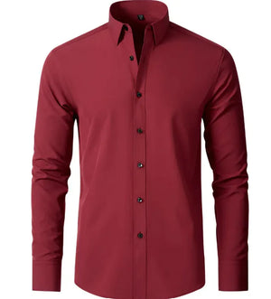 Men's Wrinkle-Free Elastic Business Shirt