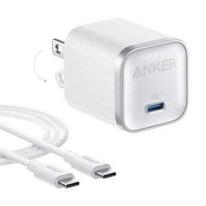 Anker Nano Charger (45W) with USB-C to USB-C Cable