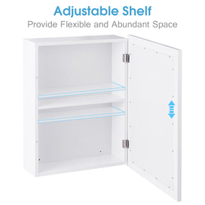 Wall Mounted Adjustable Medicine Storage Mirror Cabinet