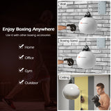 18 Inch 110 Pound Heavy Punching Water Aqua Bag with Adjustable Metal Chain-White