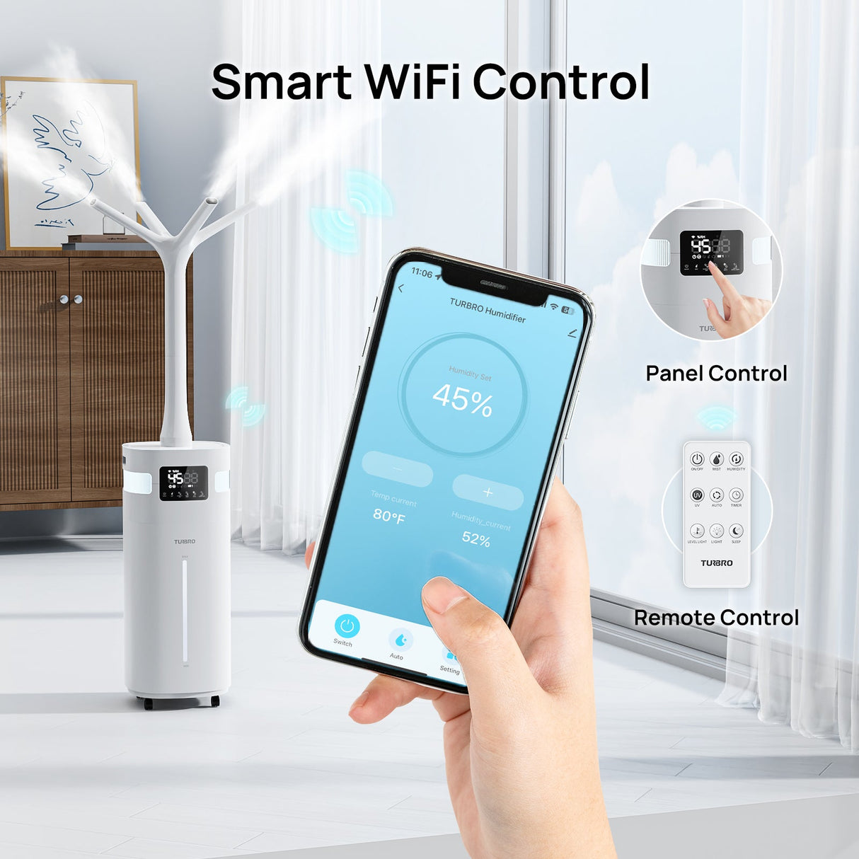 Greenland 5.3Gal Commercial Humidifier for Large Rooms, WiFi Enabled