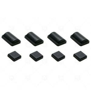 Wii Rubber Feet Replacement Black (8 Pieces)