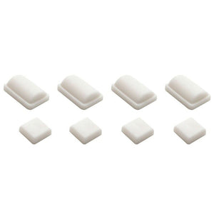Wii Rubber Feet Replacement White (8 Pieces)