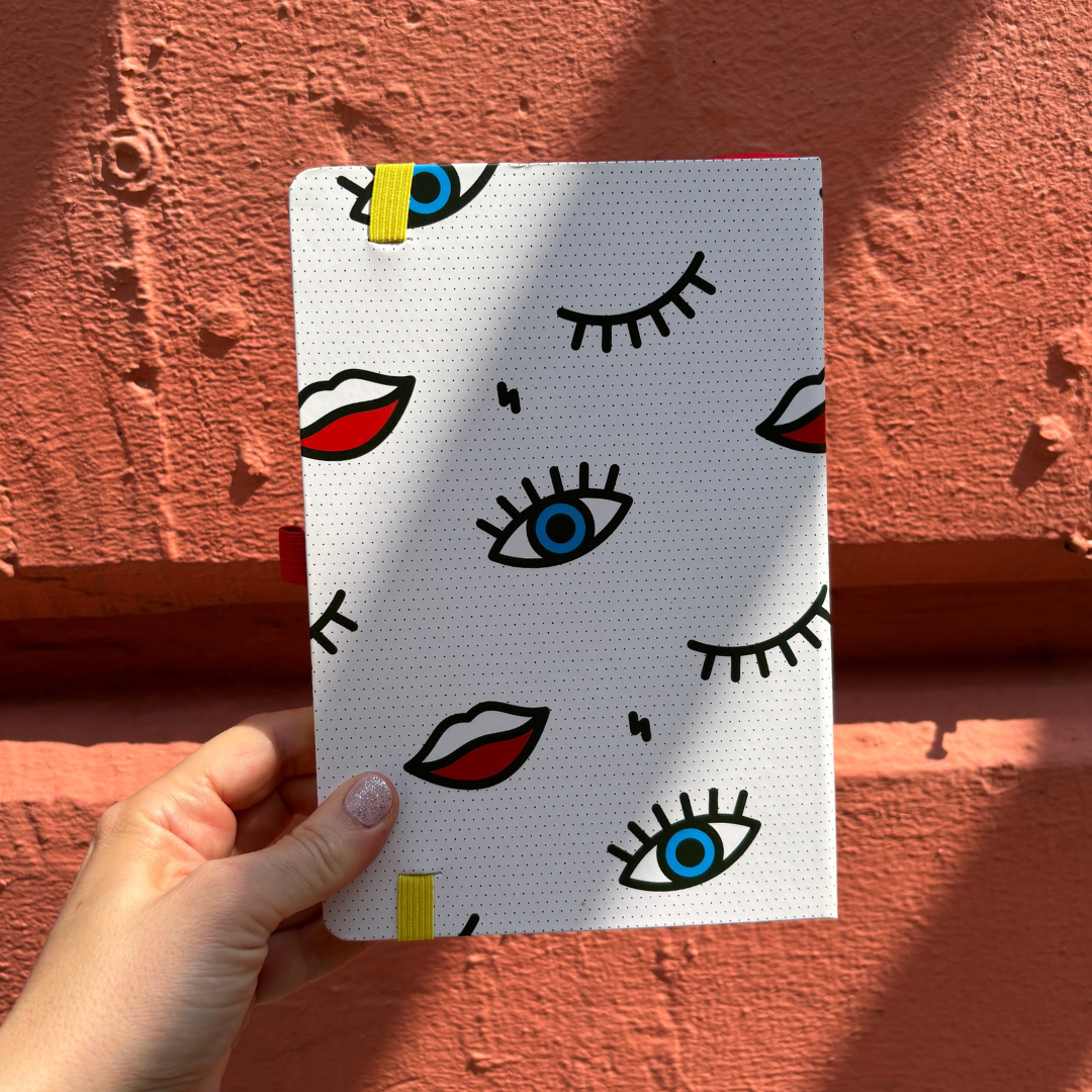 Wink Pop Art Notebook with 190 Dot Grid Pages