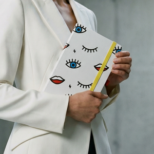 Wink Pop Art Notebook with 190 Dot Grid Pages