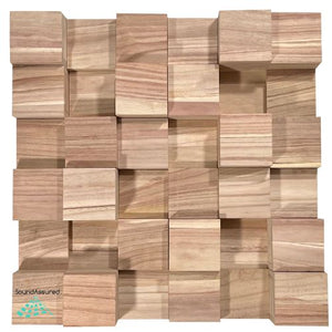 Paulownia Wood Acoustic Diffuser Panel | Sound Diffusion Panel