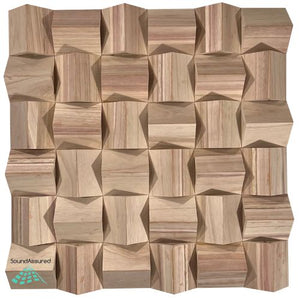 Paulownia Wood Acoustic Diffuser Panel | Sound Diffusion Panel