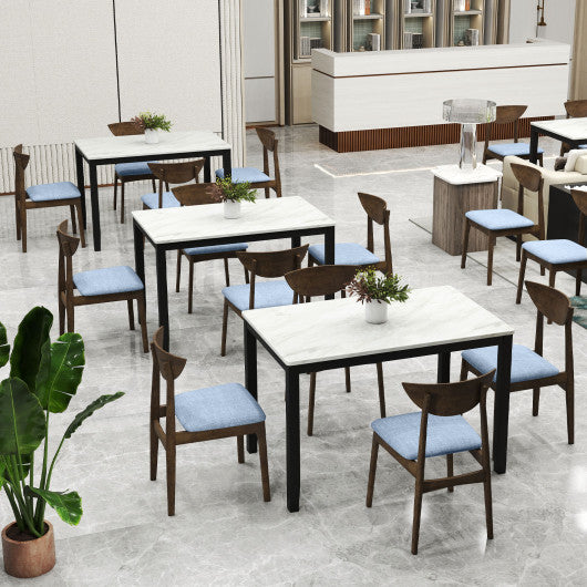 Wooden Dining Chair Set of 2 with Rubber Wood Leg-Brown